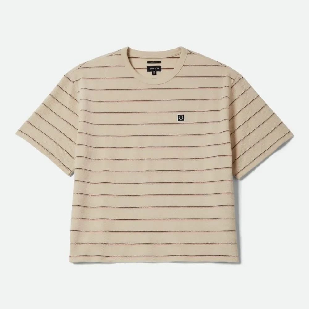 Brixton Shield Pique Boxy Knit T-Shirt